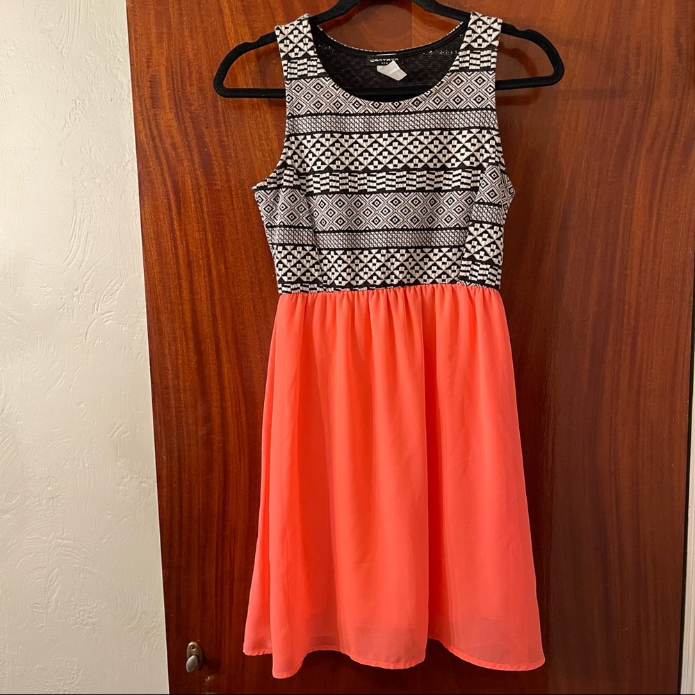 *Cantata Neon tribal print dress*